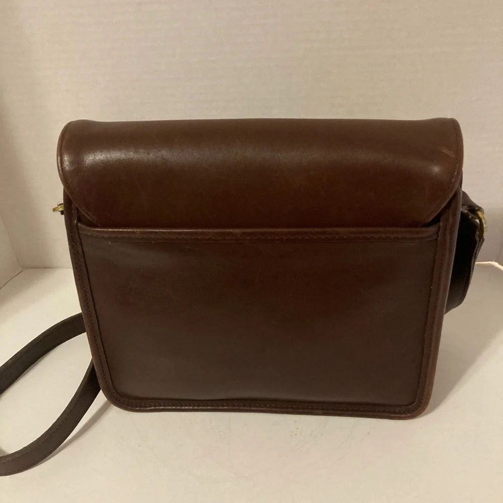 Coach Dark Brown Leather Tribeca Vintage Shoulder Bag - Picture 3 of 8